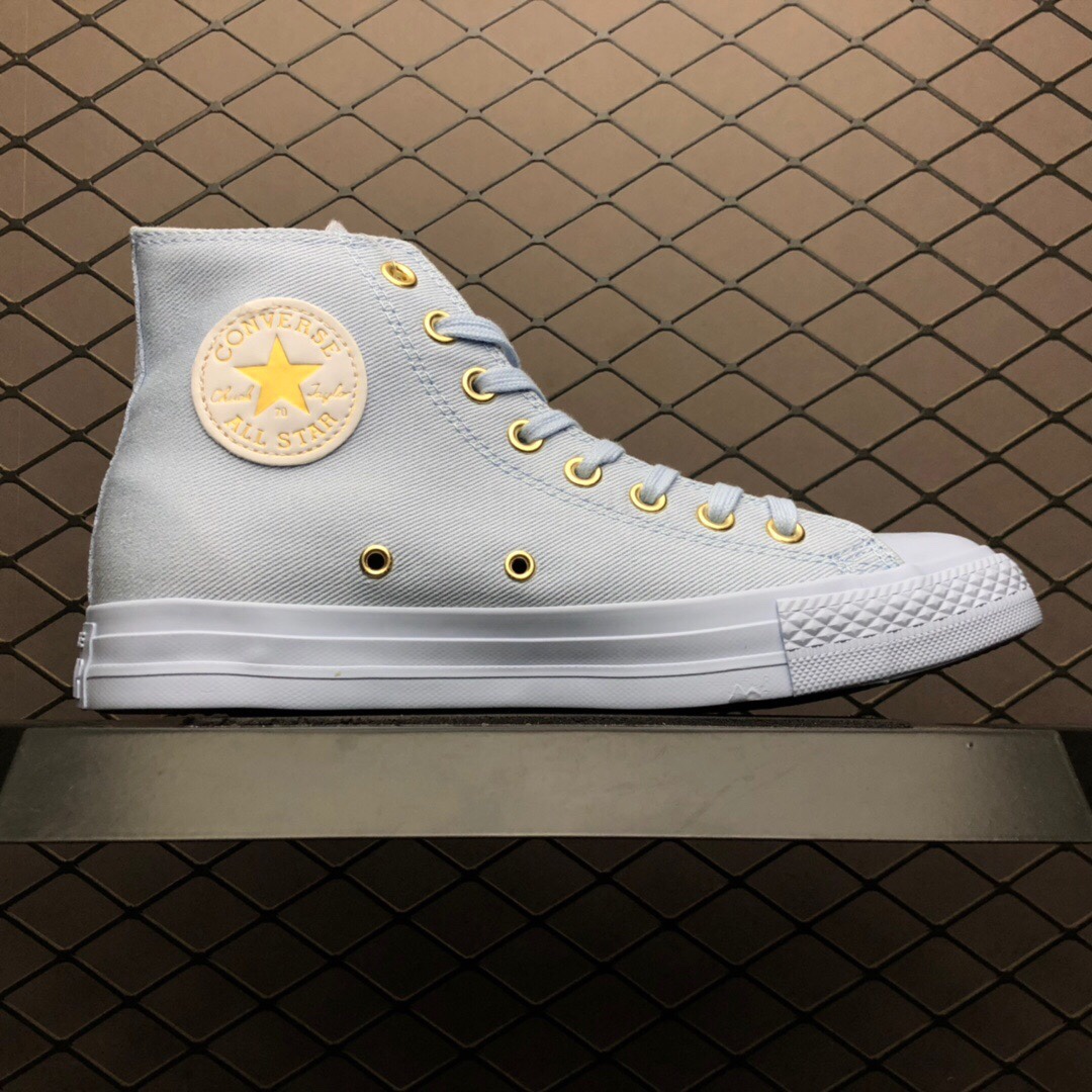 110 小红书爆款炸出 Converse 匡威 All Star 玫瑰金补丁 高帮帆布休闲板鞋