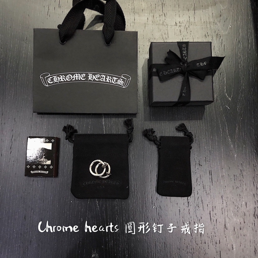 Chrome Hearts 开版 认准独家拍摄 （MZ）克罗心Chrome hearts 圆头钉子戒指