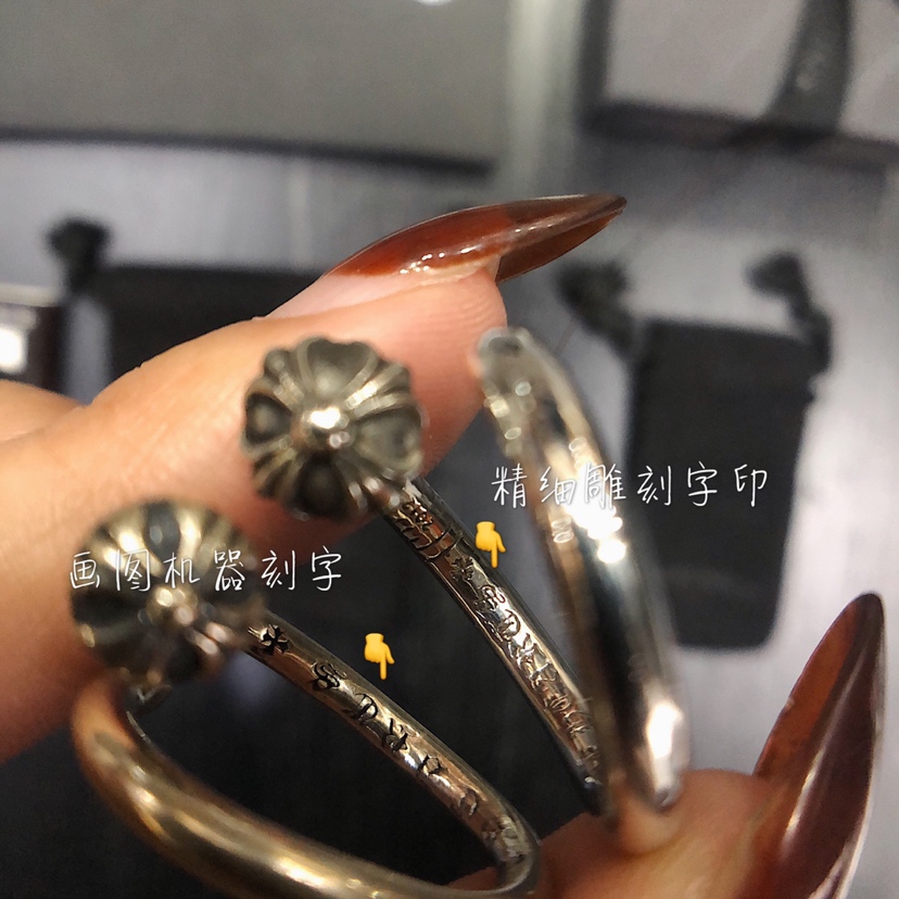 Chrome Hearts 开版 认准独家拍摄 （MZ）克罗心Chrome hearts 圆头钉子戒指