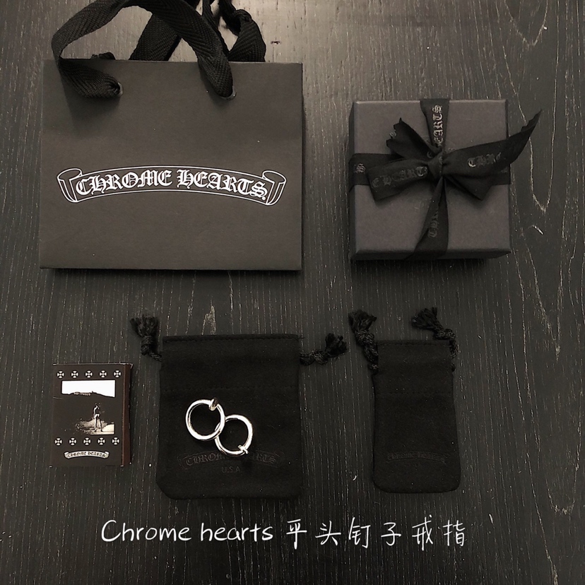 Chrome Hearts 开版 认准独家拍摄 MZ克罗心Chrome hearts 平头钉子戒指