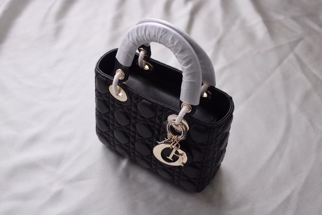 sell Online
 Dior Lady Handbags Crossbody & Shoulder Bags Black Lambskin Sheepskin