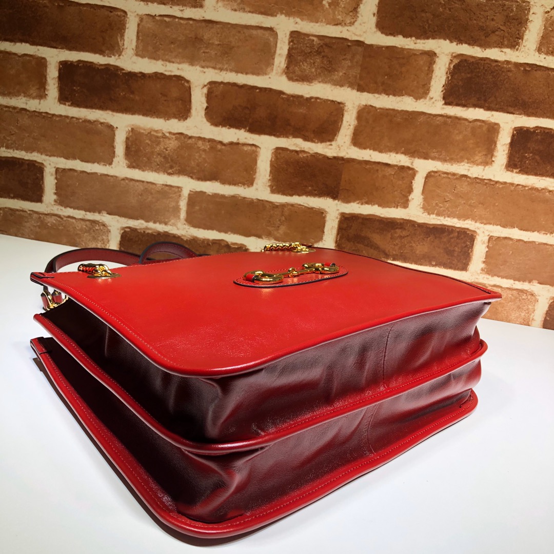 GUCCI古驰马衔扣1955系列中号托特包621144