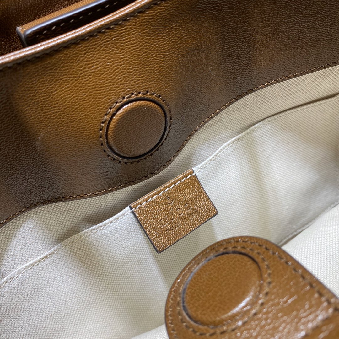 GUCCI古驰马衔扣1955系列中号托特包621144