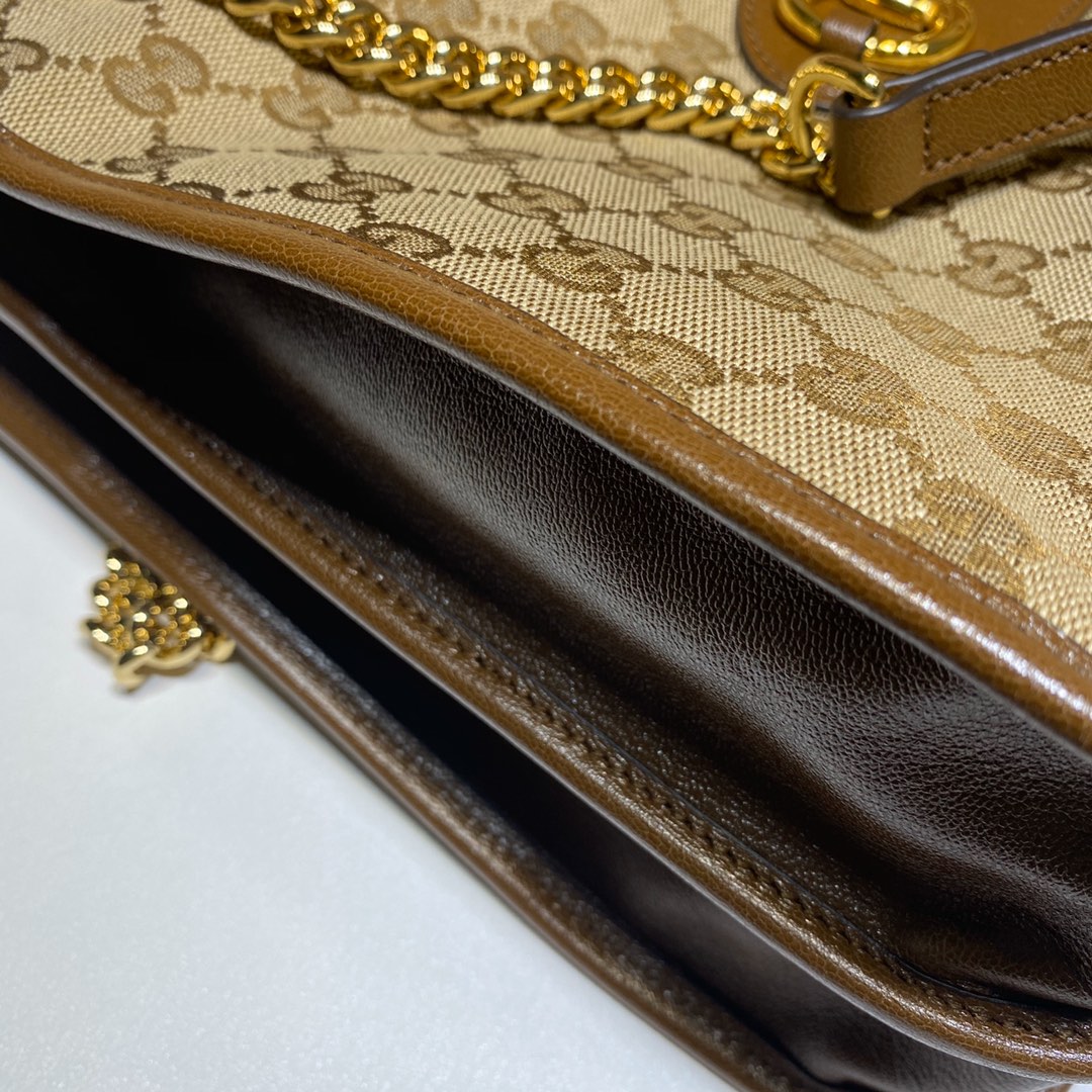 GUCCI古驰马衔扣1955系列中号托特包621144