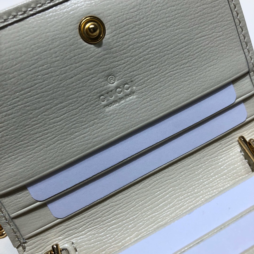 GUCCI古驰马衔扣1955系列双G帆布皮革肩背包623180