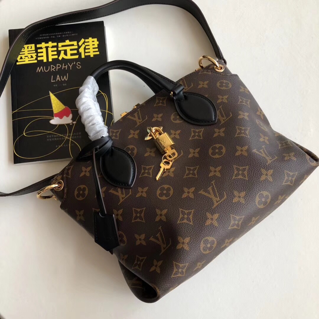 Louis Vuitton Handbags Tote Bags 1:1 Replica Wholesale
 Black Gold Monogram Canvas Cowhide Casual M44351