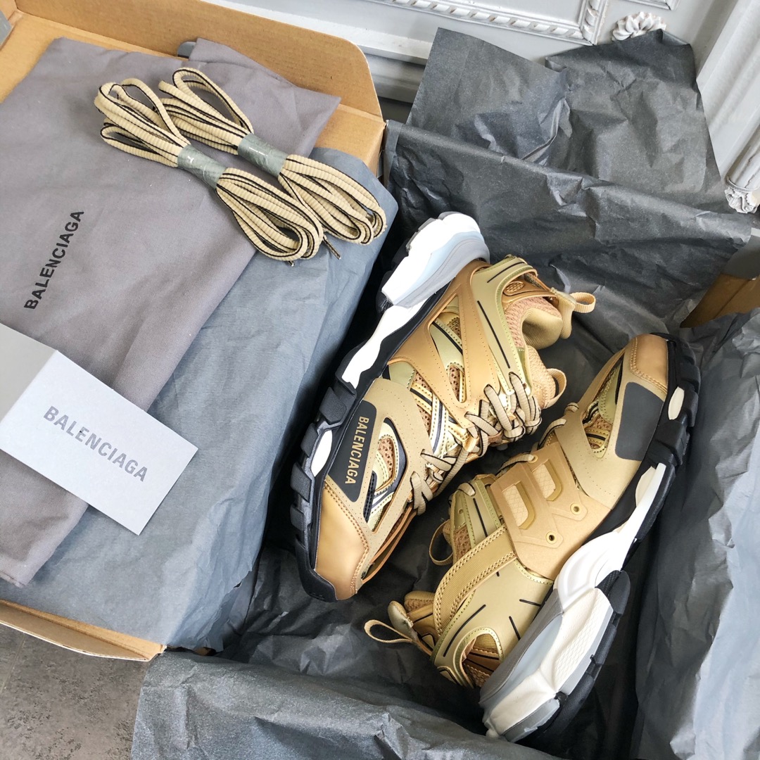 Oro Balenciaga·Balenciaga 2020ss nuevo color Track 3.0 zapatos para papá de tercera generación, zapatos deportivos, zap…