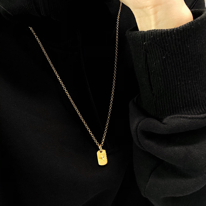 Chrome Hearts 开版 认准独家拍摄 (MZ)𝘾𝙝𝙧𝙤𝙢𝙚𝙃𝙚𝙖𝙧𝙩𝙨克罗心22k金色五角星项链