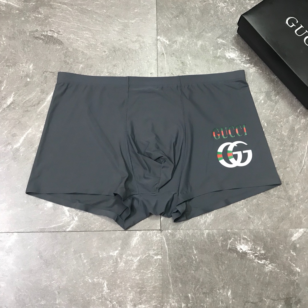  GUCCI 古奇！外贸公司合作订单 时尚百搭 舒适男士内裤 科学配 95%棉+5%氨纶,柔软舒适 透气