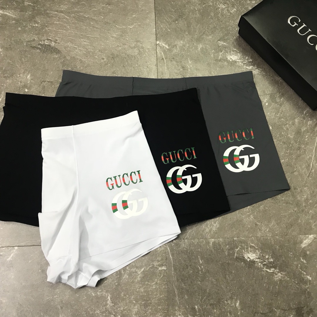  GUCCI 古奇！外贸公司合作订单 时尚百搭 舒适男士内裤 科学配 95%棉+5%氨纶,柔软舒适 透气