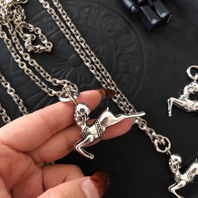 Chrome Hearts Chrome hearts 克罗心奔跑骷髅小鹿项链