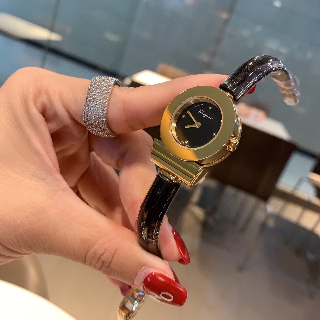 Luxury White Bracelet: Ferragamo Gancino Model Ronda751 Quartz Watch with Sapphire Glass - 图片 6