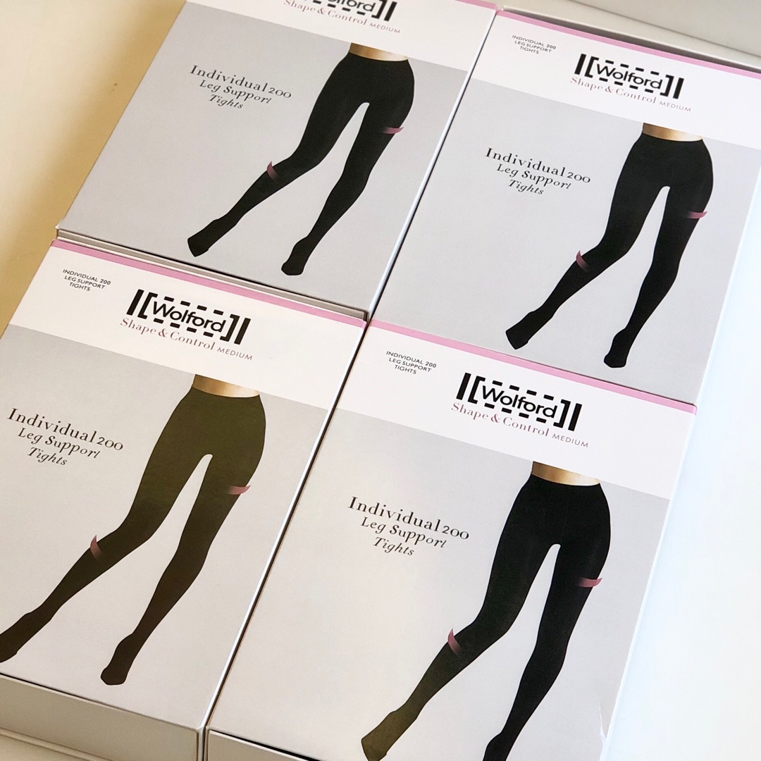 **Wolford 500D Thermal Shaping Tights (2-Pack: Black & Gray)** - Comprehensive 4