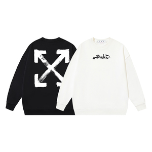 for sale cheap now Off-White Clothing Sweatshirts Black Doodle White Cotton