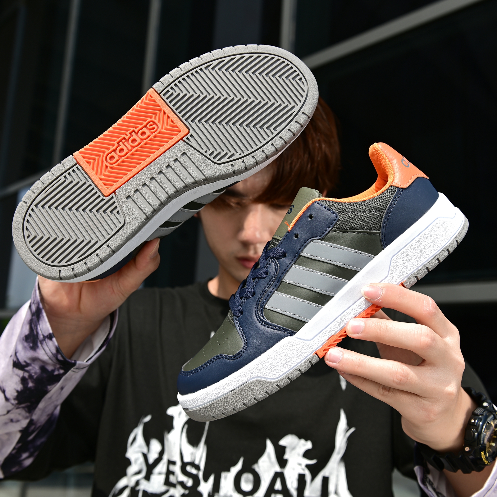 120 阿迪达斯 Adidas ENTRAP NEO 2020春季鼠年纪念款情侣休闲鞋板鞋