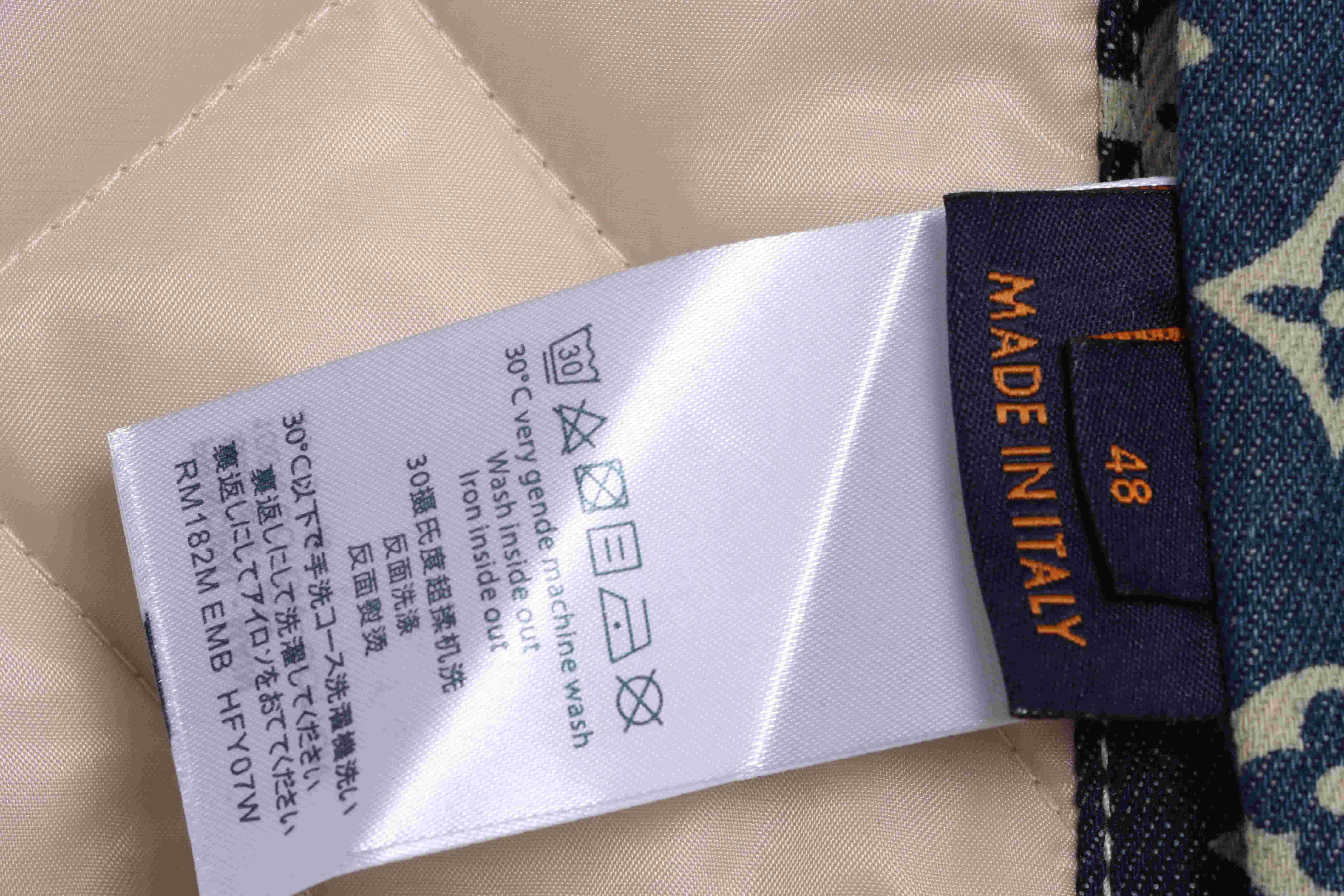 P700 Louis vuitton 22FW 复古玫瑰花卉碎花贴布牛仔夹克棉服