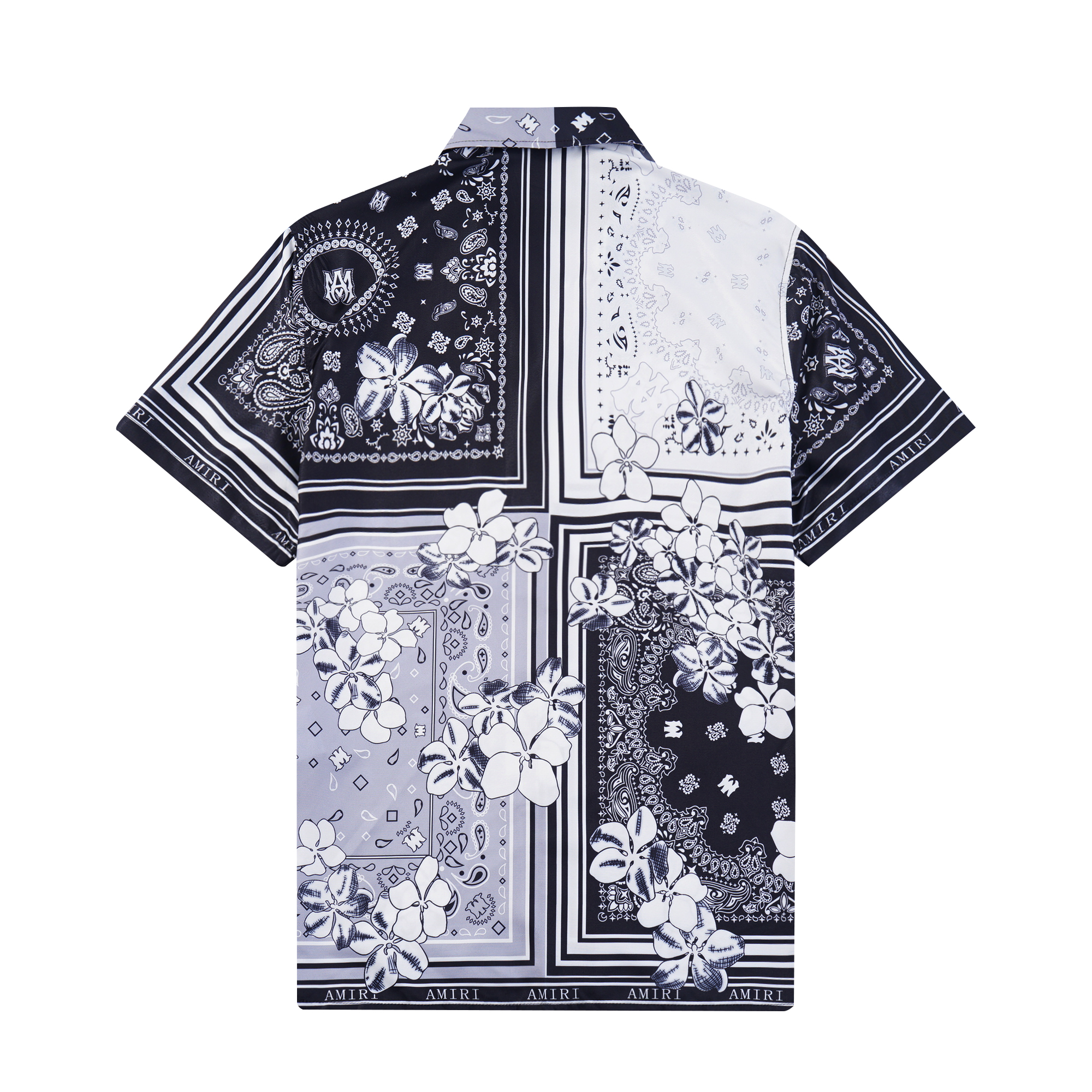 Amiri New Short Sleeve Shirt 2024 Collection: Black & Blue, Sizes M-XXL - 图片 3