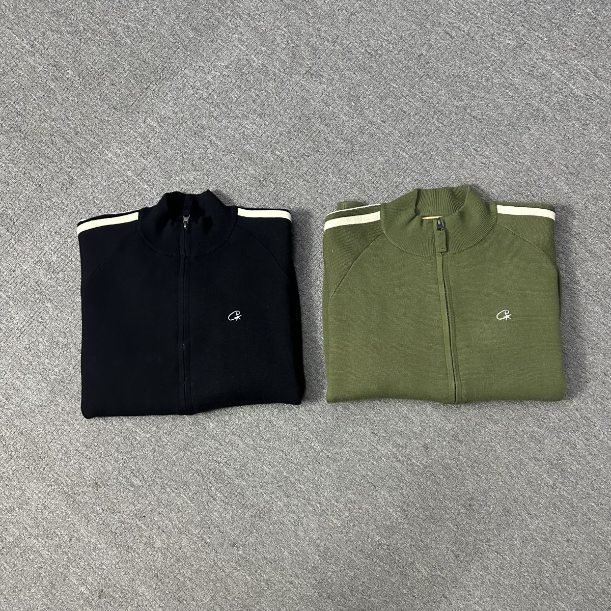WMN 5001# Croteiz White pullside wool shirts Black Green SM L XL - 图片 4