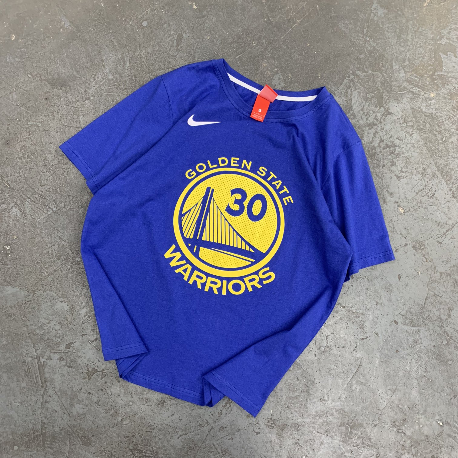 60 nike勇士库里运动短袖    蓝色  M  L  XL