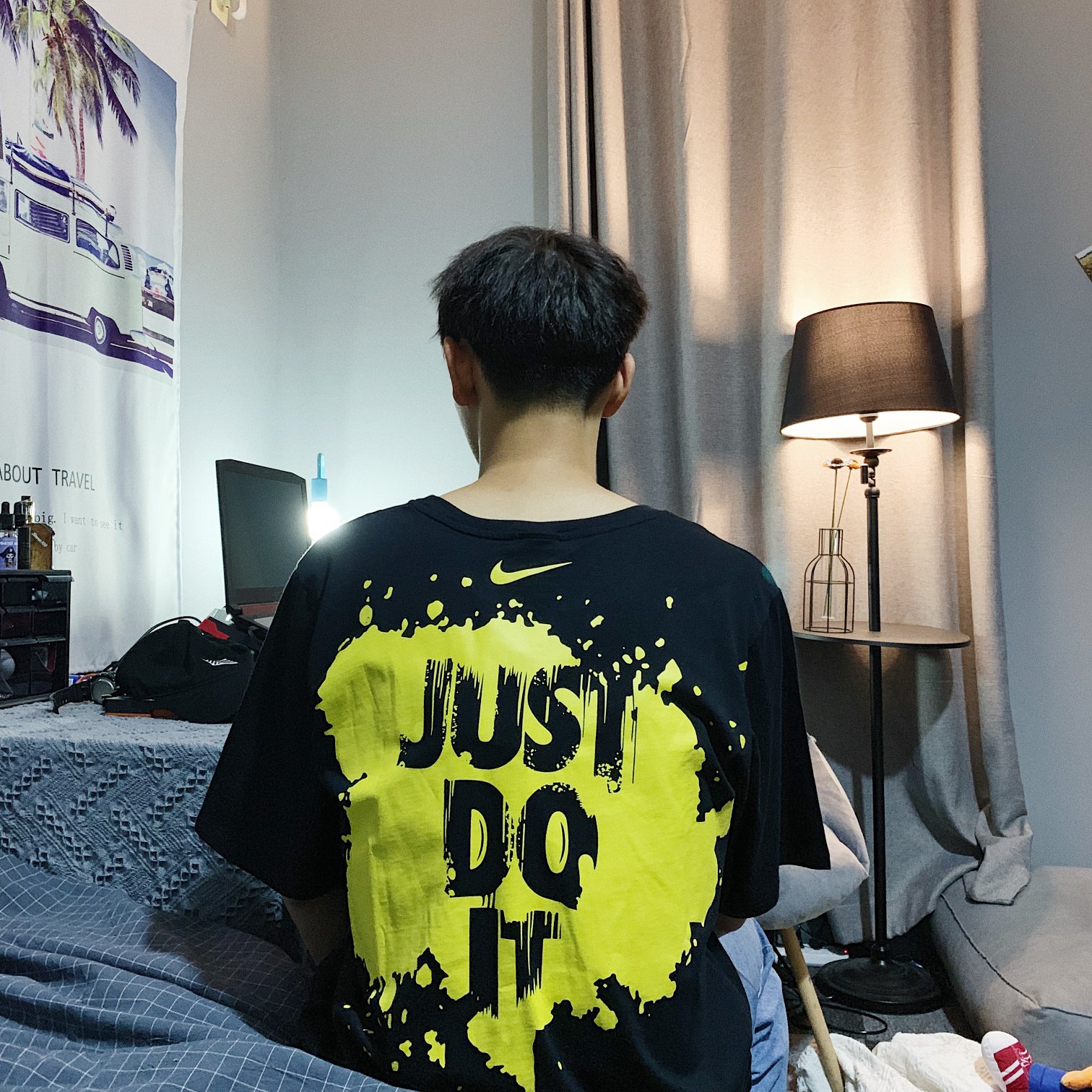 65 Nike泼墨镂空印花短袖just Do It耐克经典广告语 说做就做 莆田鞋 莆田鞋货源 高仿鞋 高仿鞋货源 安福档口 莆田高仿鞋 莆田鞋批发 高仿鞋批发 莆田高仿运动鞋 高仿运动鞋 莆田运动鞋