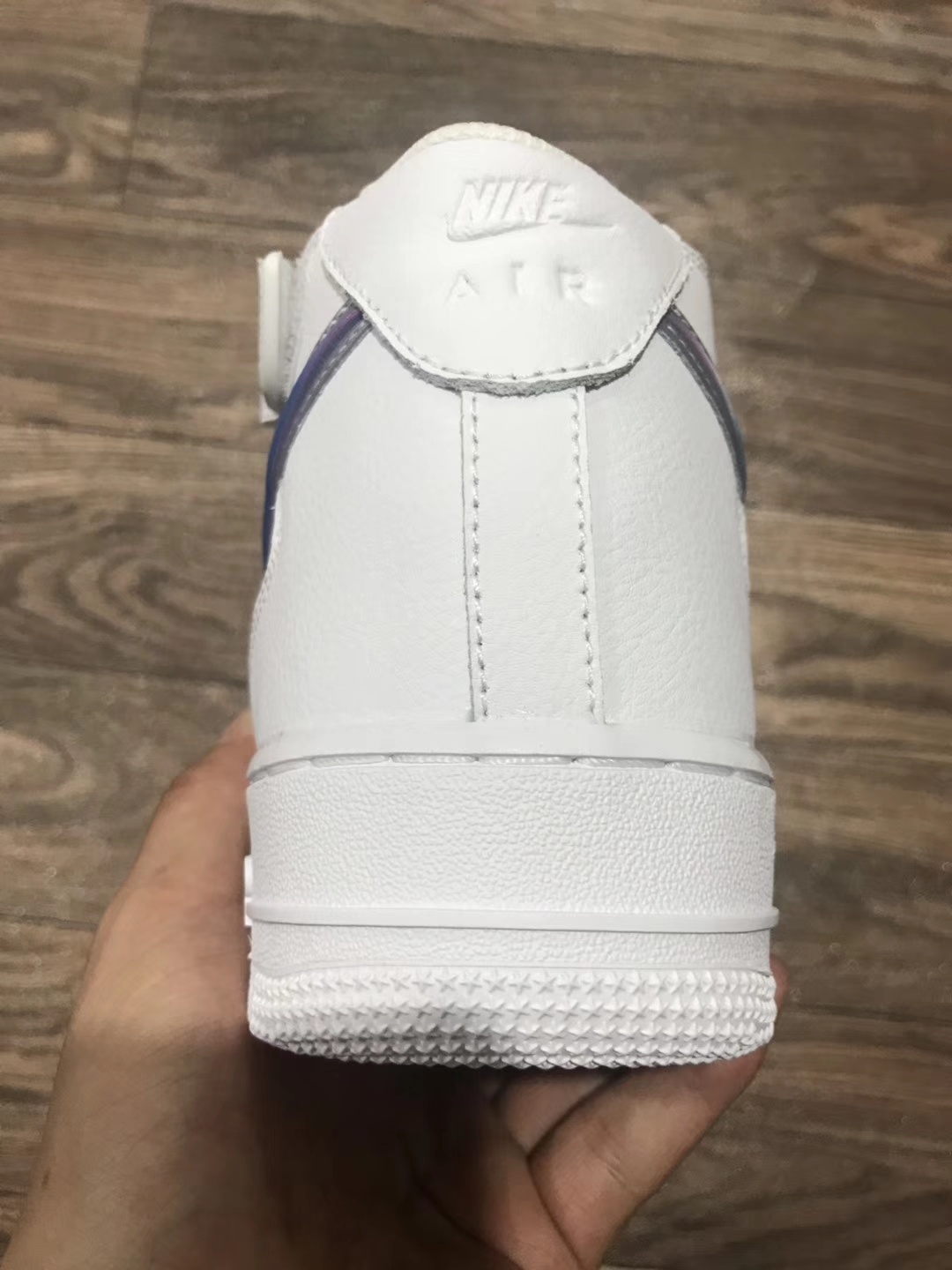 220 市售最高版本  耐克Nike AIR FORCE 1'07  LV8 3D炫彩勾“蓝紫渐变”中帮头层真标内置sole气垫