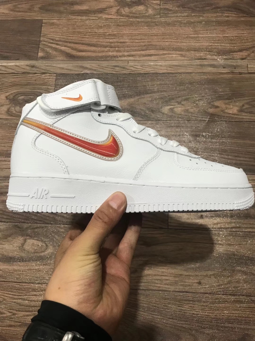 220 市售最高版本  耐克Nike AIR FORCE 1'07  LV8 3D炫彩勾“暗金色”中帮头层真标内置sole气垫