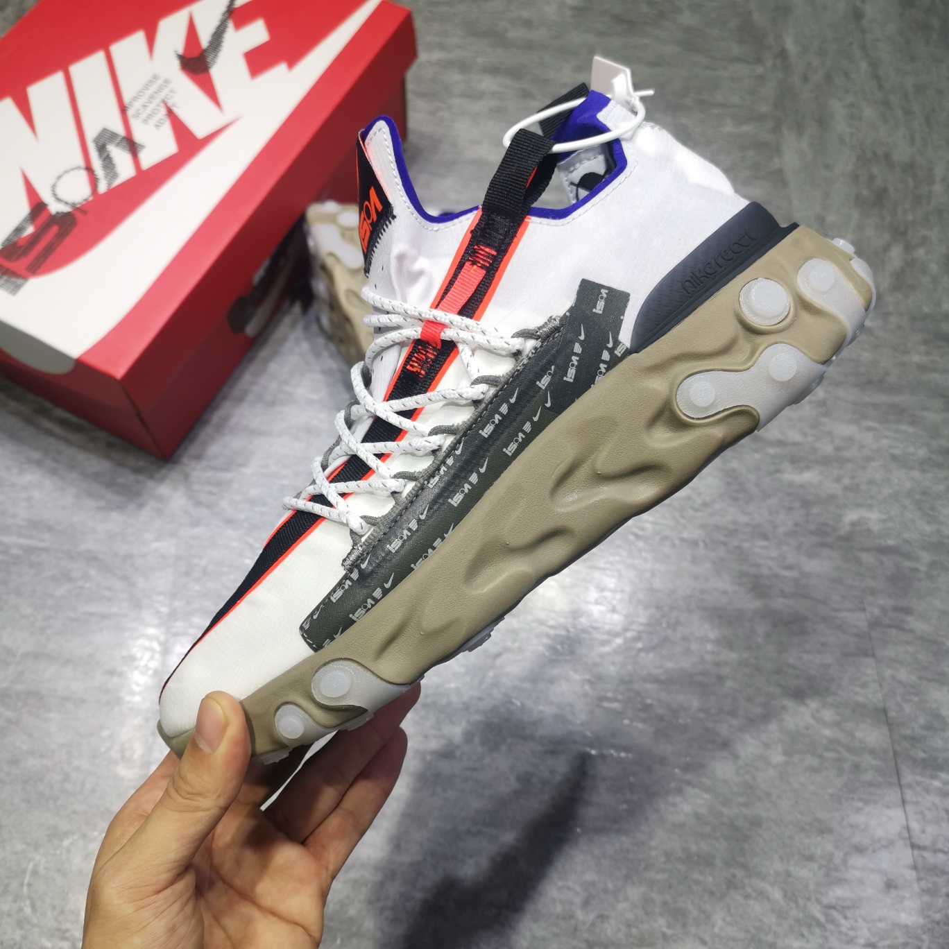 240终端供货 纯原公司货 渠道供货NiKe React LW WR Mid Low ISPA 毒液 高桥盾机能跑鞋 AR8555-100