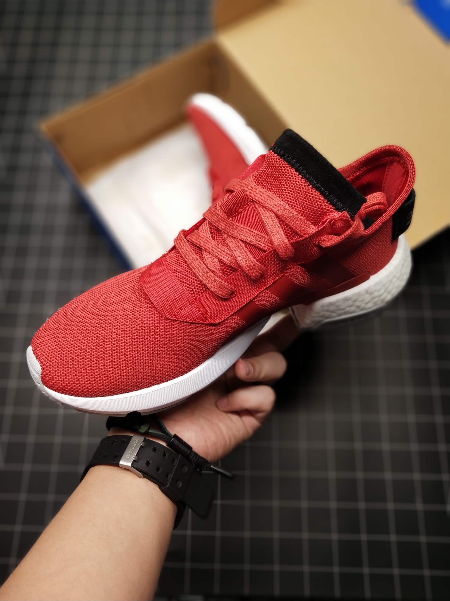 140公司级 真爆 货不多看手速阿迪达斯/Adidas Originals POD-S3.1 Boost 轻跑老爹鞋 巴斯夫鱼鳞爆  货号B37466