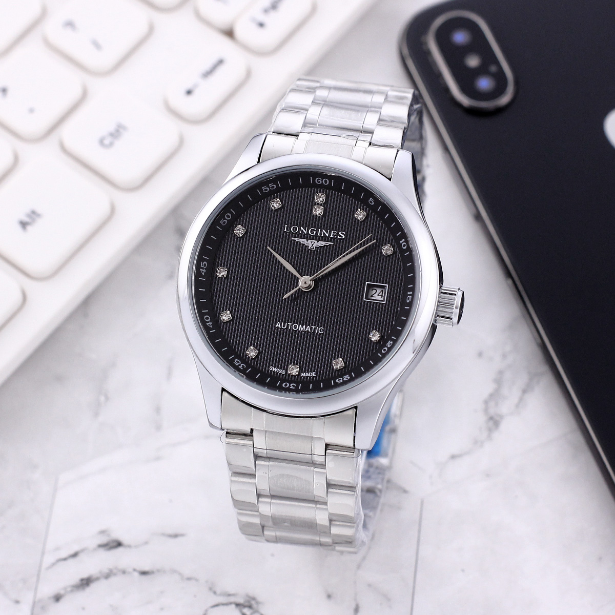 NO:150301,[Steel strap ten butterfly buckles] Longines-LONGINES famous craftsman series, classic quality choice, fully automatic mechanical movement, IPS vacuum plating, mineral crystal mirror, precision waterproof, diameter 39mm, thickness 12mm, first choice for watch lovers,, longines19860909【精钢表带十蝴蝶扣】 浪琴-LONGINES名匠系列,经典之作品质之选,全自动机械机芯,IPS真空电镀,矿物质水晶镜面 ,精密防水,直径39mm,厚度12mm,爱表人士的首选,,,longines,Watch