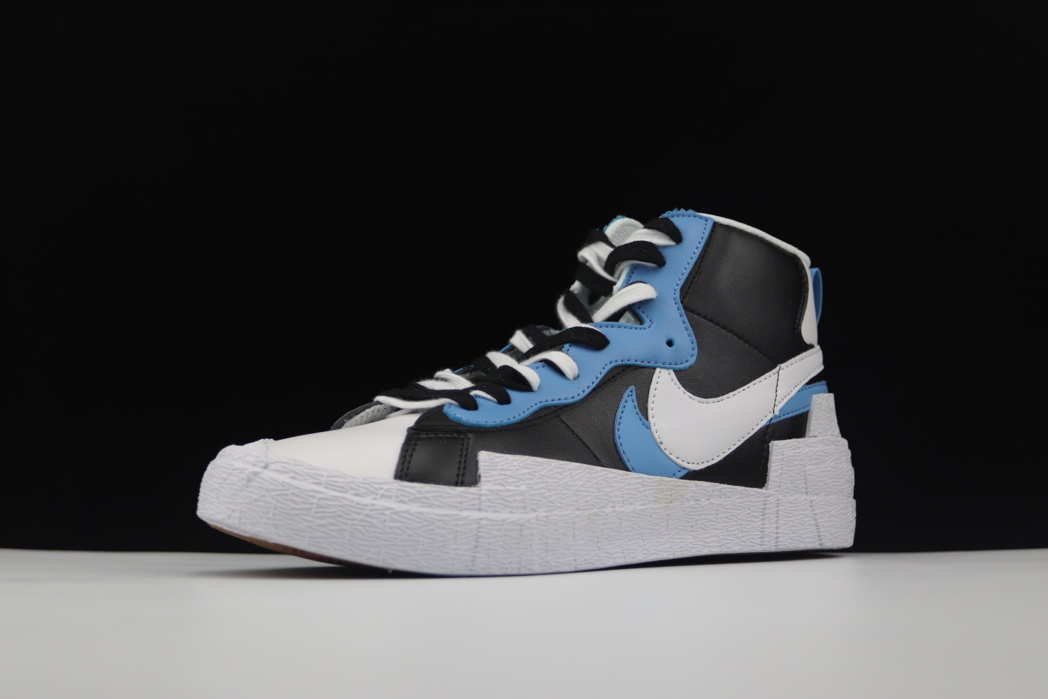 480（get毒版） SACAI联名 x Nike Blazer重叠 设计前卫 开拓者 高帮 板鞋  双勾双鞋舌