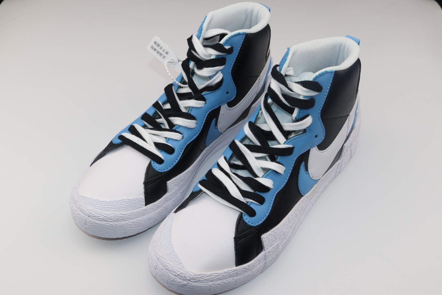 480（get毒版） SACAI联名 x Nike Blazer重叠 设计前卫 开拓者 高帮 板鞋  双勾双鞋舌