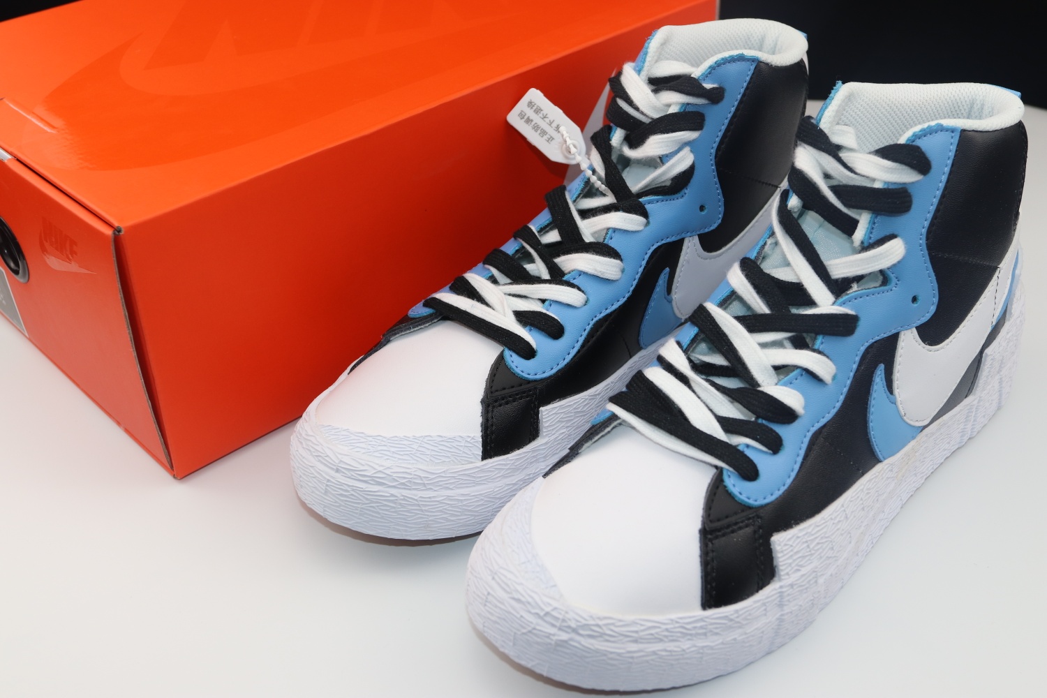 480（get毒版） SACAI联名 x Nike Blazer重叠 设计前卫 开拓者 高帮 板鞋  双勾双鞋舌