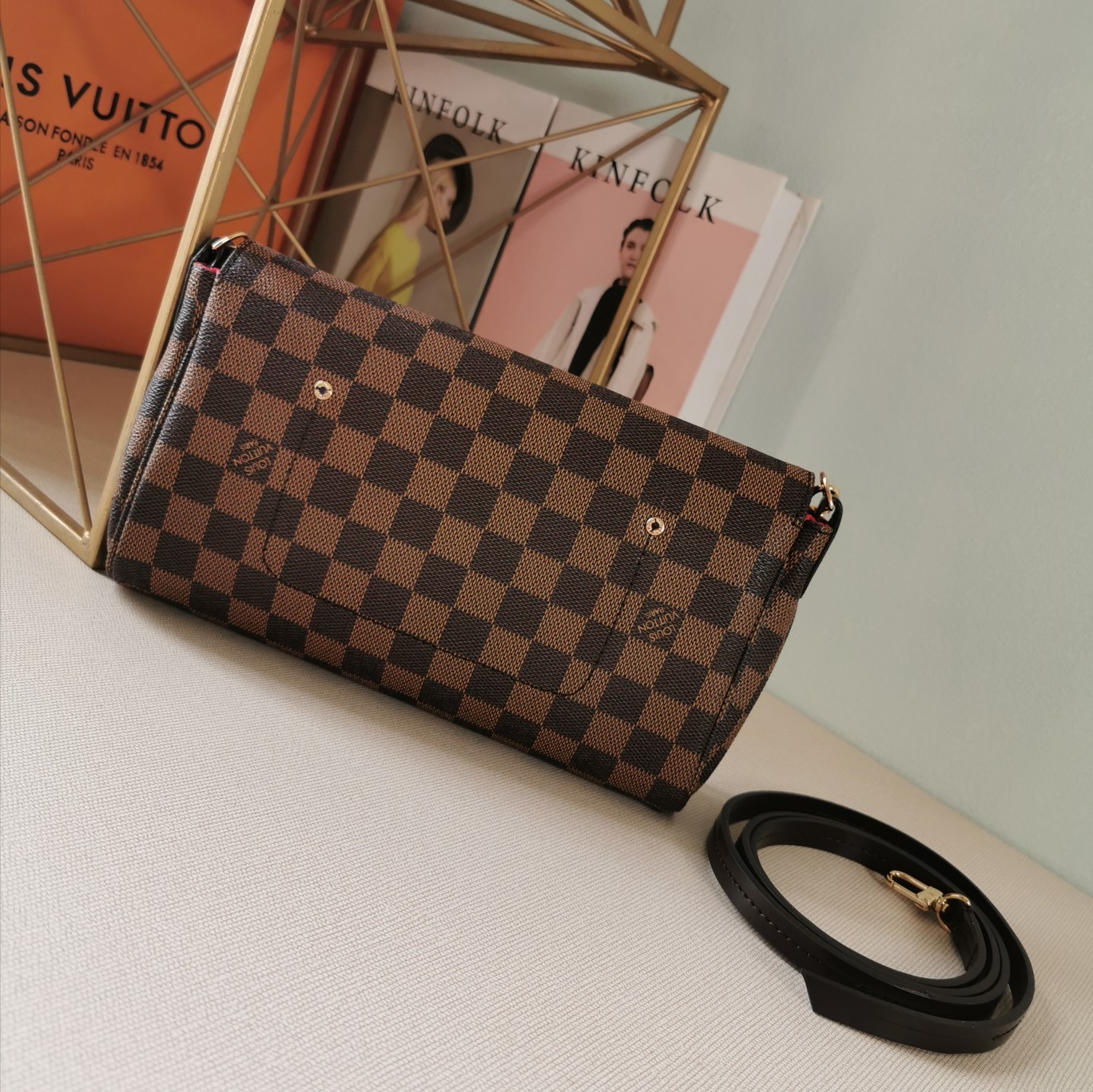 Louis Vuitton 40718 Damier Ebene 28x17x4cm crossbody everyday