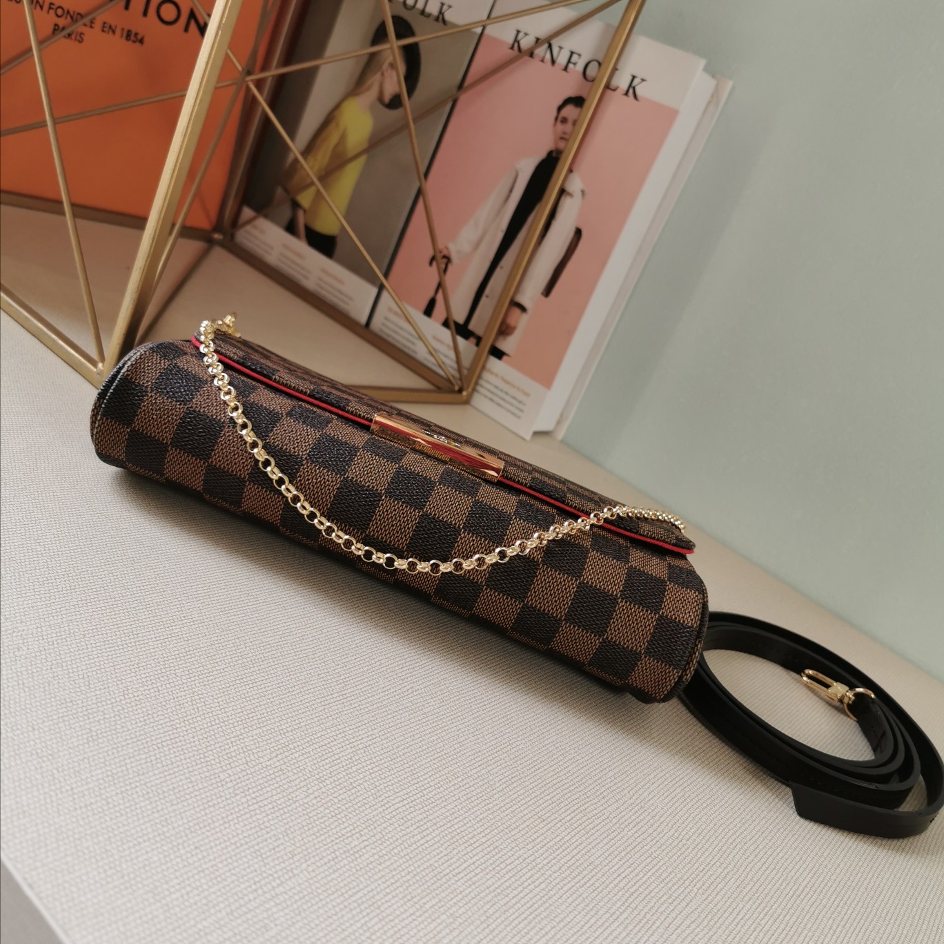Louis Vuitton 40718 Damier Ebene 28x17x4cm crossbody everyday