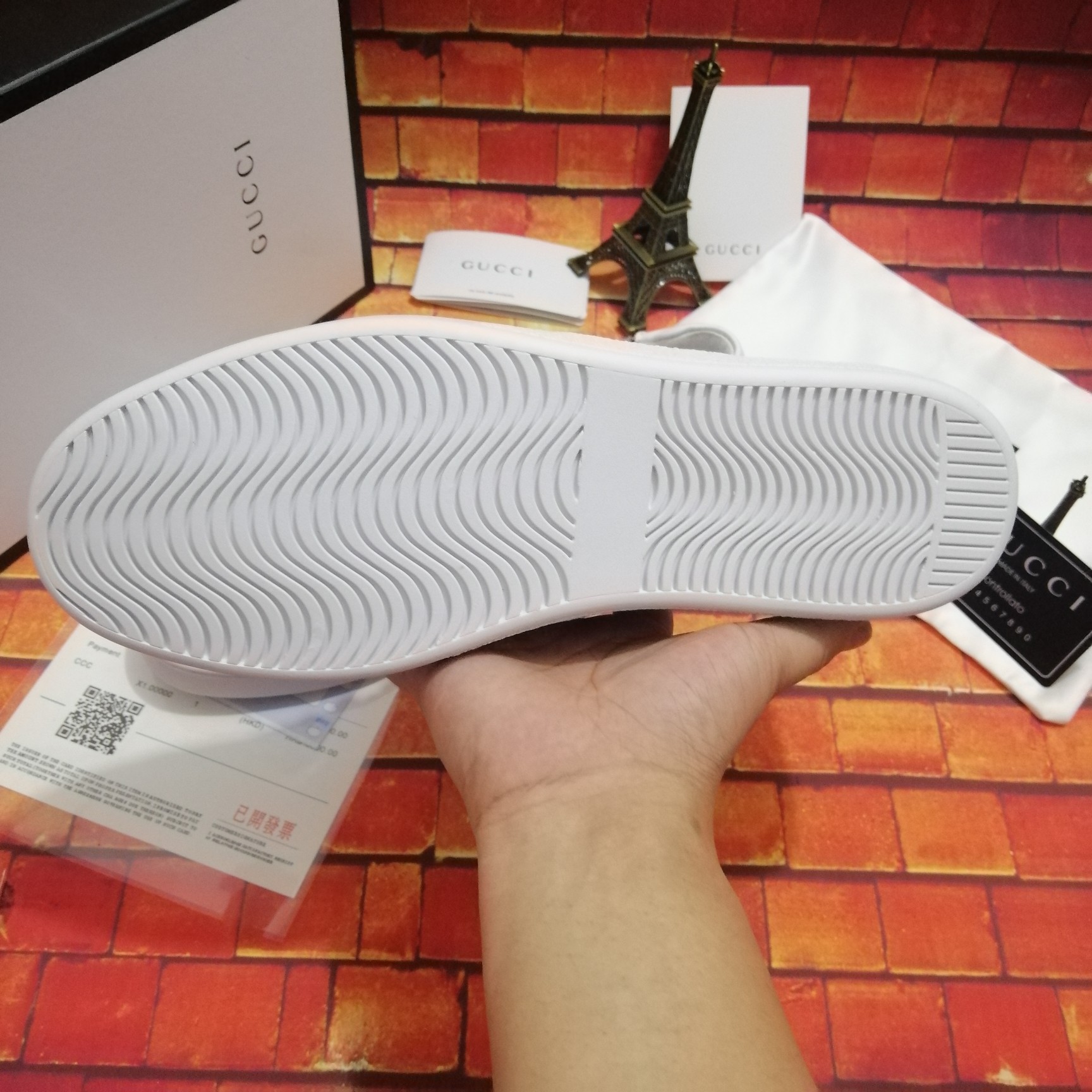260Gucci-古驰小蜜蜂系列板鞋最新配色，夏季爆款！广东原厂市场独家！