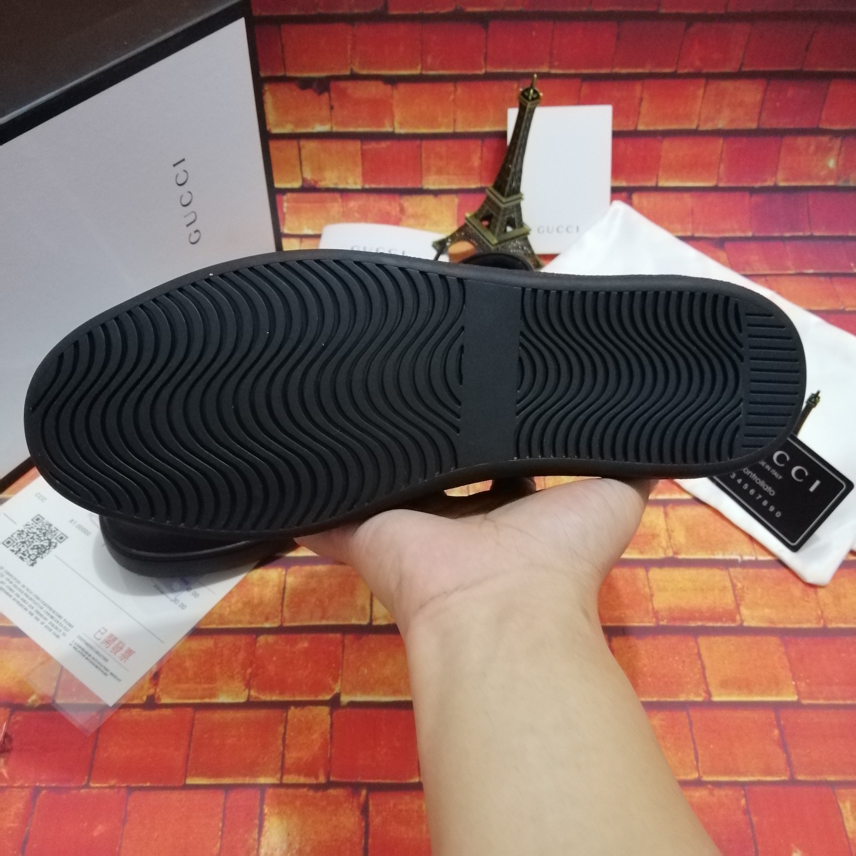 260Gucci-古驰小蜜蜂系列板鞋最新配色，夏季爆款！广东原厂市场独家！