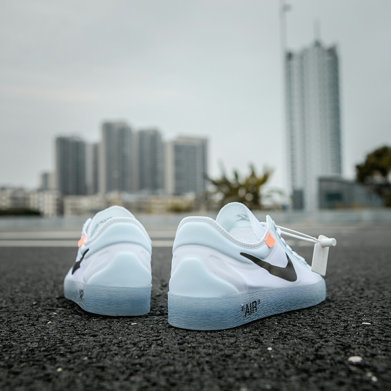 130 真标带半码 耐克OFF联名 NIKE BLAZER LOW 透气潮流透眀网纱 男女子情侣时尚百搭休闲板