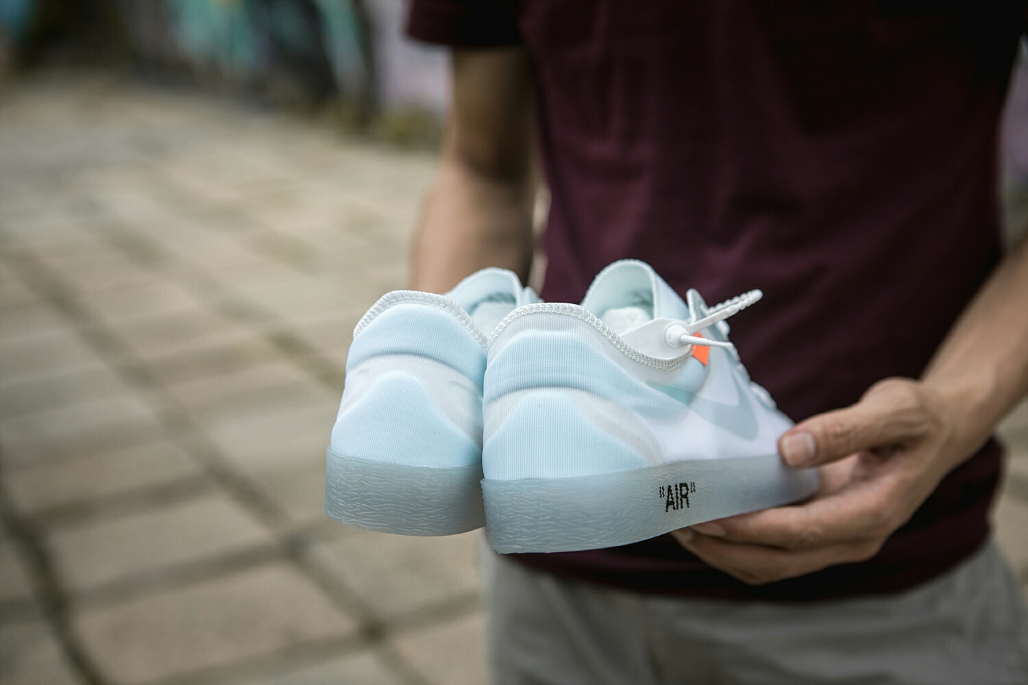 130 真标带半码 耐克OFF联名 NIKE BLAZER LOW 透气潮流透眀网纱 男女子情侣时尚百搭休闲板