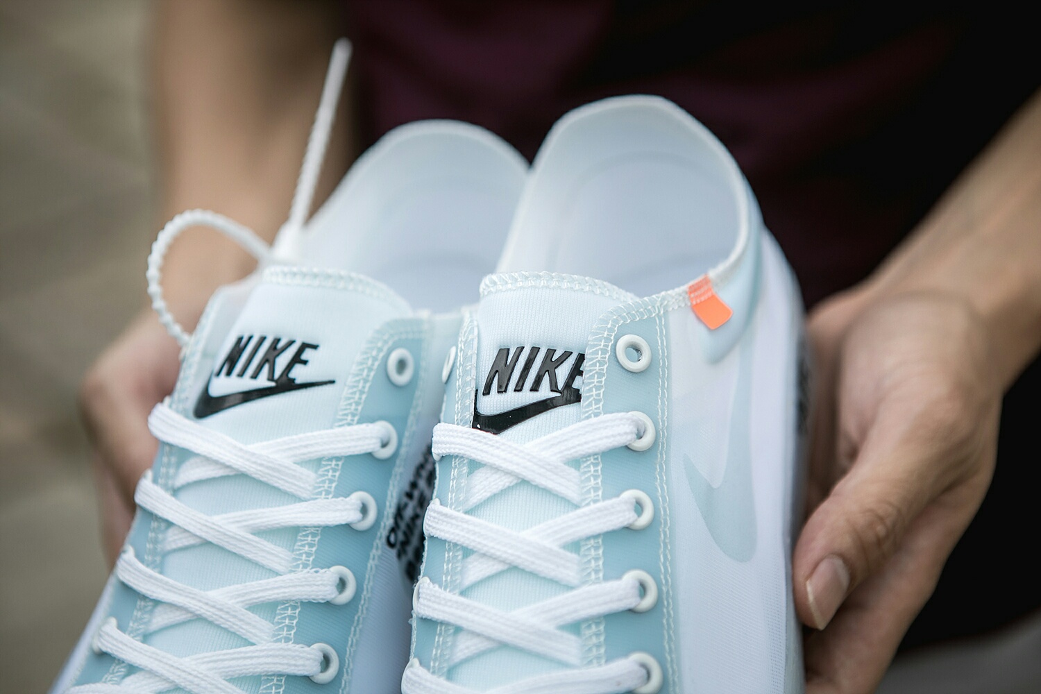 130 真标带半码 耐克OFF联名 NIKE BLAZER LOW 透气潮流透眀网纱 男女子情侣时尚百搭休闲板