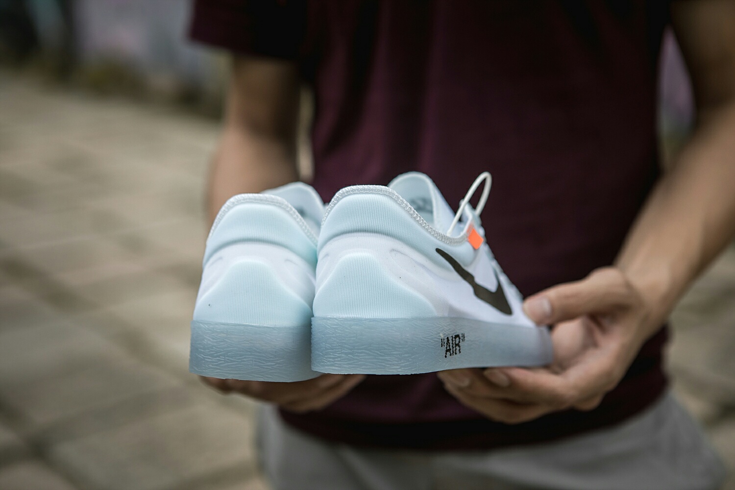 130 真标带半码 耐克OFF联名 NIKE BLAZER LOW 透气潮流透眀网纱 男女子情侣时尚百搭休闲板