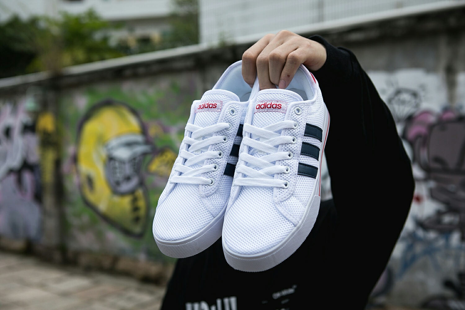 100 真标半码 Adidas阿迪达斯双面大网 男女鞋2019夏季新款运动鞋透气休闲鞋小白板鞋