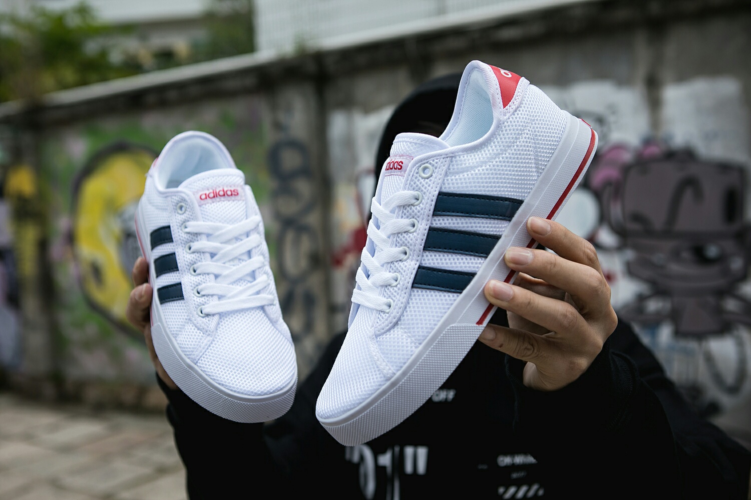 100 真标半码 Adidas阿迪达斯双面大网 男女鞋2019夏季新款运动鞋透气休闲鞋小白板鞋