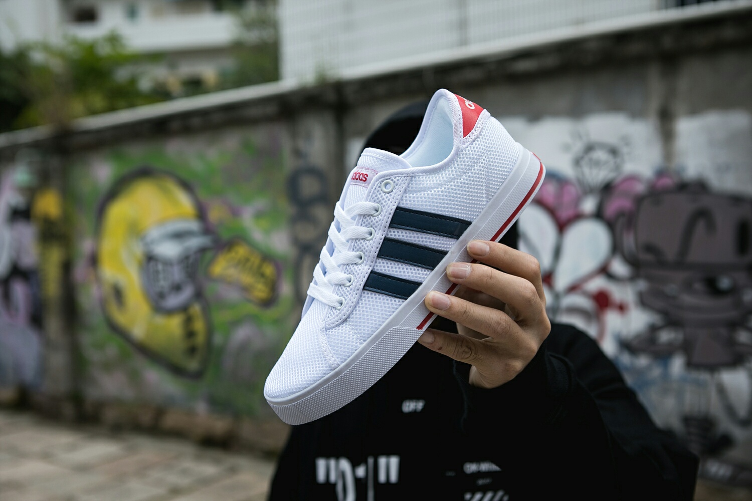 100 真标半码 Adidas阿迪达斯双面大网 男女鞋2019夏季新款运动鞋透气休闲鞋小白板鞋