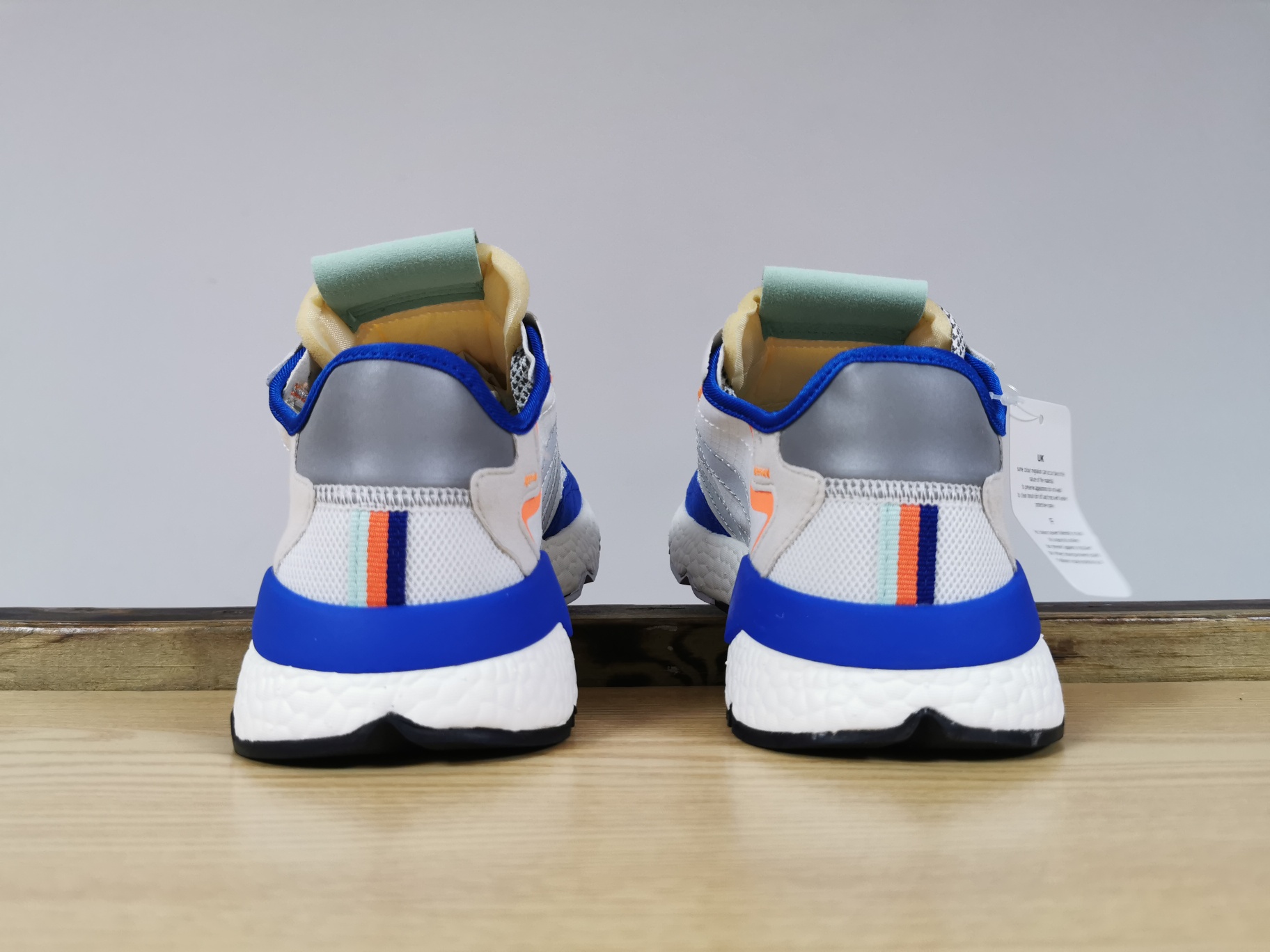 125新配色出货！夜行者夜光实体外单 跑量版本！Adidas Nite Jogger ”Grey Pack - Crystal White” -  仿真爆！EF2810
