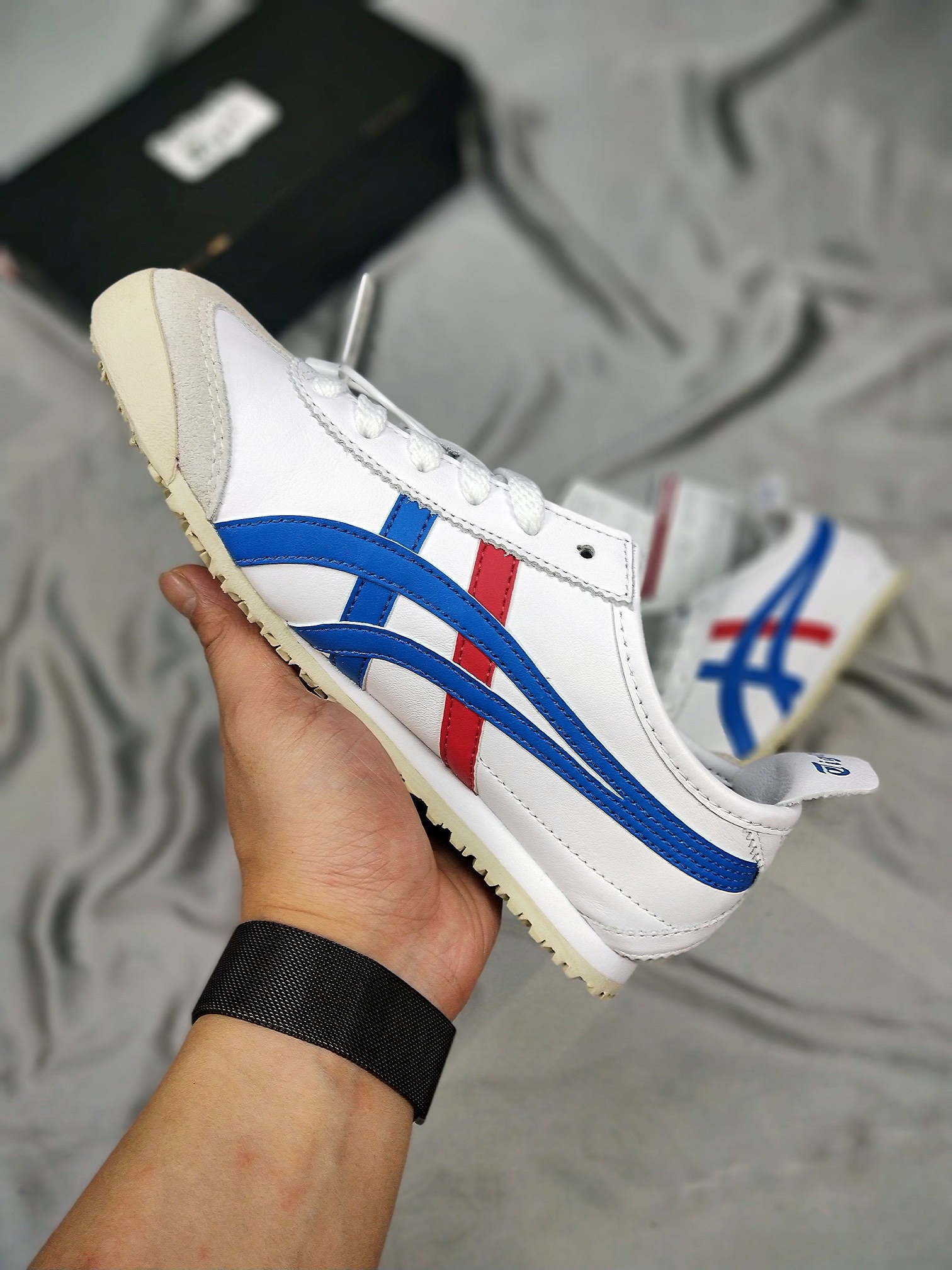 190  高版本充正公司级 Asics 亚瑟士 Onitsuka Tiger 鬼冢虎 原装四联吊牌 中底纸板钢印 日系轻便运动休闲鞋 THL202-0146