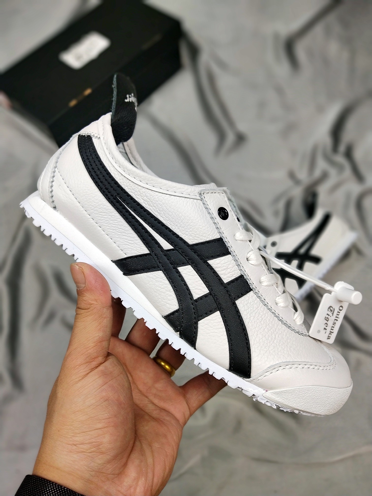 190充正公司级 Asics 亚瑟士 Onitsuka Tiger 鬼冢虎 原装四联吊牌 中底纸板钢印 日系轻便运动休闲鞋 D508K-0190