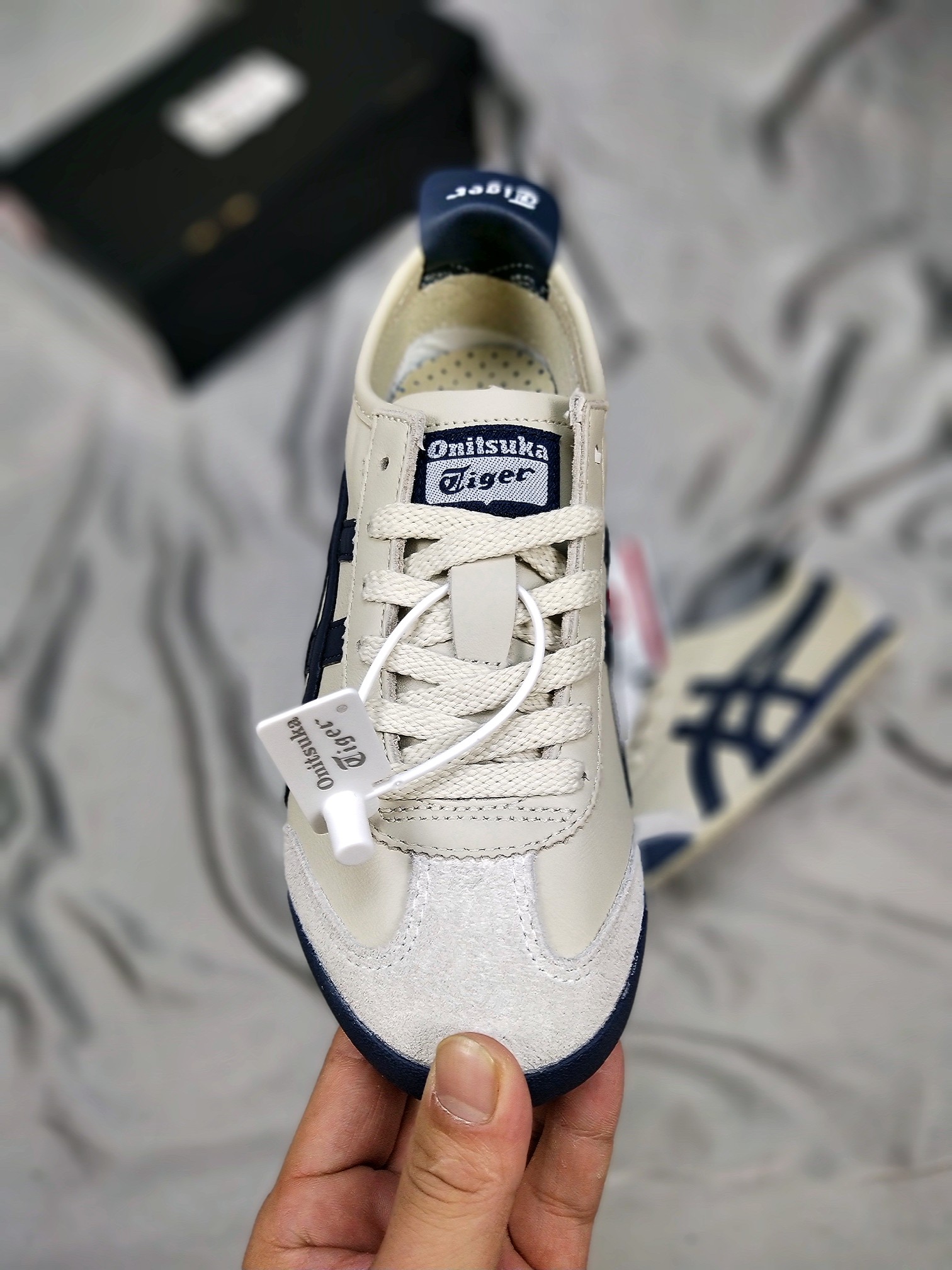 190充正公司级 Asics 亚瑟士 Onitsuka Tiger 鬼冢虎 原装四联吊牌 中底纸板钢印 日系轻便运动休闲鞋 THL202-1659