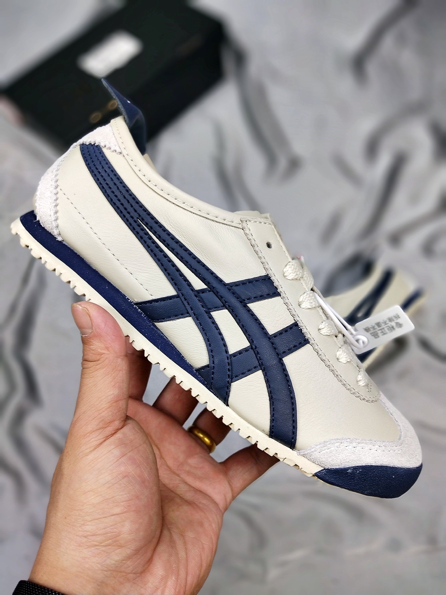 190充正公司级 Asics 亚瑟士 Onitsuka Tiger 鬼冢虎 原装四联吊牌 中底纸板钢印 日系轻便运动休闲鞋 THL202-1659