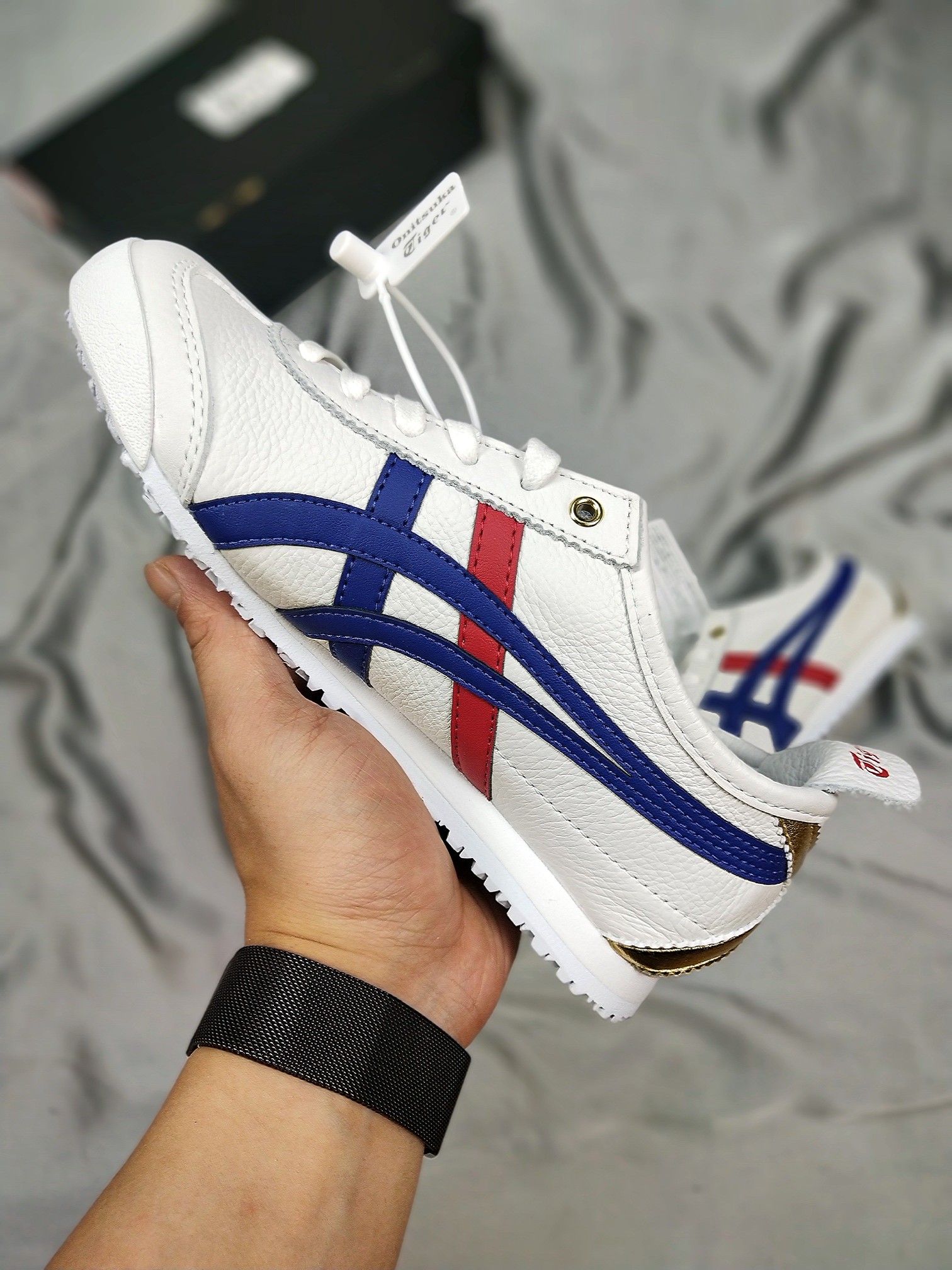 190充正公司级  Asics 亚瑟士 Onitsuka Tiger 鬼冢虎 原装四联吊牌 中底纸板钢印 日系轻便运动休闲鞋 D507L-0152