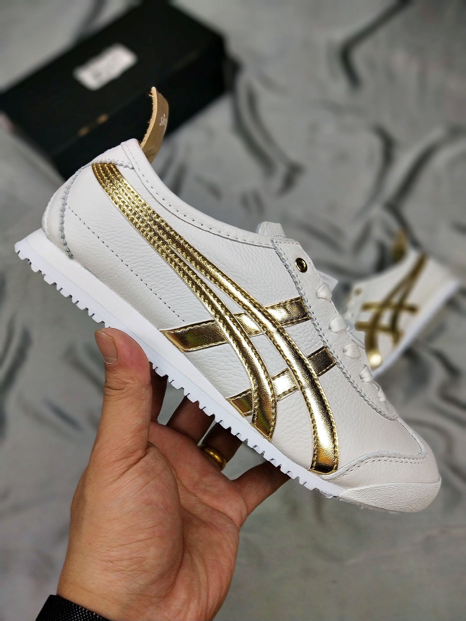 190充正公司级  Asics 亚瑟士 Onitsuka Tiger 鬼冢虎 原装四联吊牌 中底纸板钢印 日系轻便运动休闲鞋